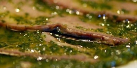 Antipasti-lingua in salsa verde