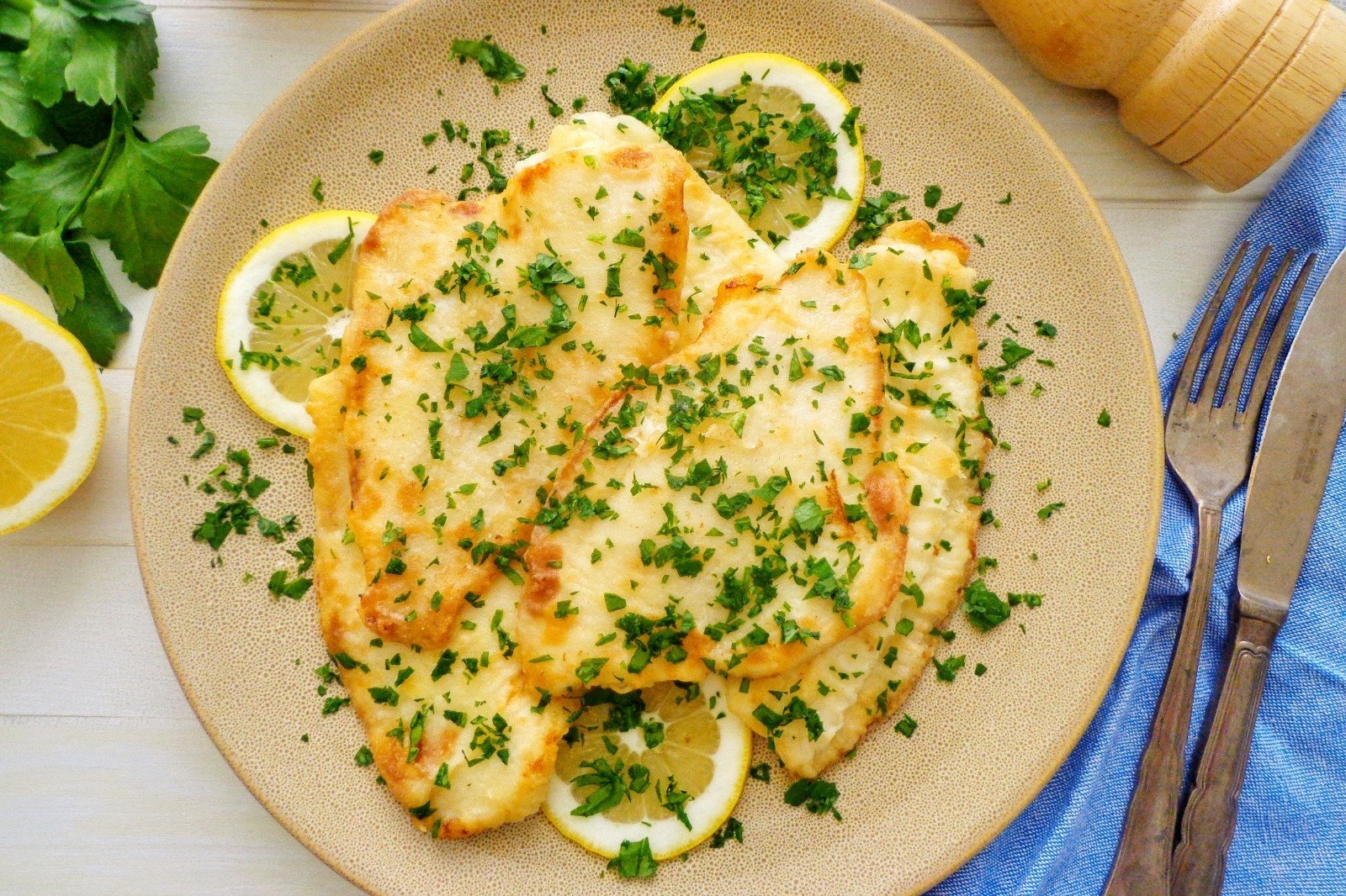 FILETTO DI PLATESSA ALLA MUGNAIA biella