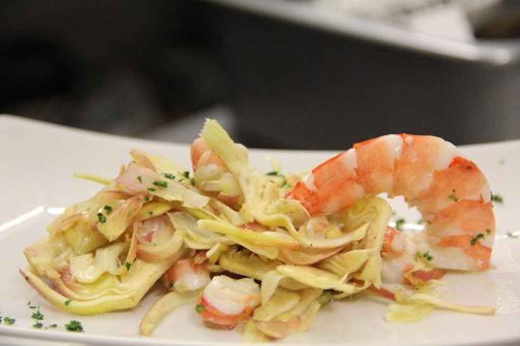 INSALATA DI GAMBERI E CARCIOFI biella